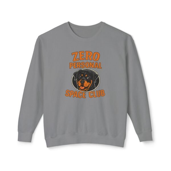 10485666966739347621_2048.jpeg Zero Personal Space Club Sweatshirt — Funny Dog Graphic Crewneck