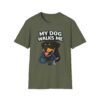 10872840542206237697_2048.jpeg My Dog Walks Me T‑Shirt — Funny Rottweiler Pet Owner Tee