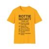 112301642262984220_2048-1.jpeg Rottie Security Task List T-Shirt — Funny Rottweiler Dog Lover Tee LTC