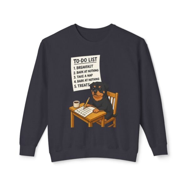 11331246241512164970_2048-1.jpeg Rottweiler To-Do List Sweatshirt — Cute Dog Cartoon Crewneck