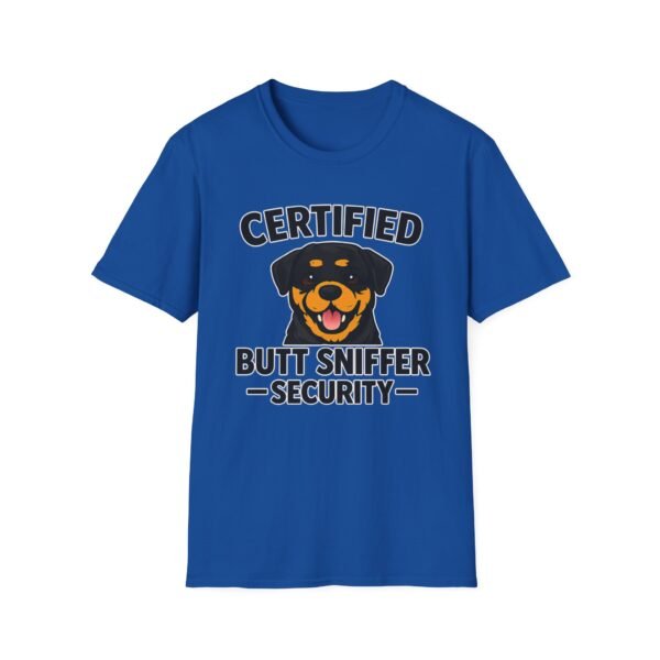 Certified Butt Sniffer Rottweiler  Security T-Shirt