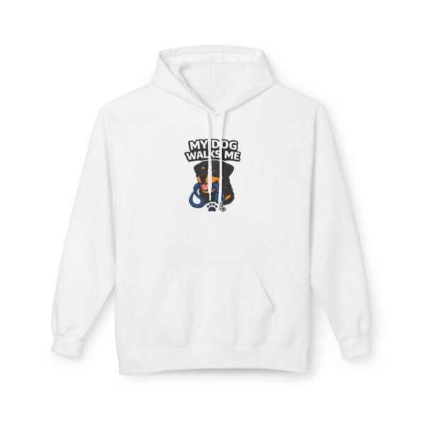 My Dog Walks Me Hoodie — Funny Dog Lover Pullover
