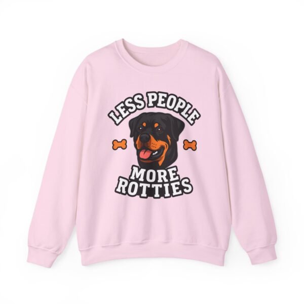 12533949072858595541_2048.jpeg Less People More Rotties Sweatshirt — Rottweiler Dog Lover Crewneck