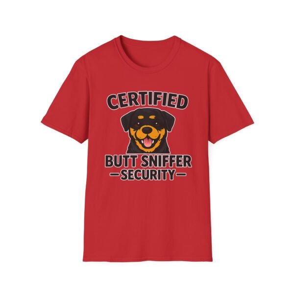 Certified Butt Sniffer Rottweiler  Security T-Shirt