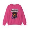 12631553521540296642_2048.jpeg My Dog Walks Me Sweatshirt — Funny Rottweiler Dog Lover Crewneck