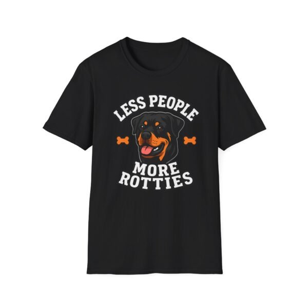 Less People More Rotties T-Shirt — Rottweiler Dog Lover Tee