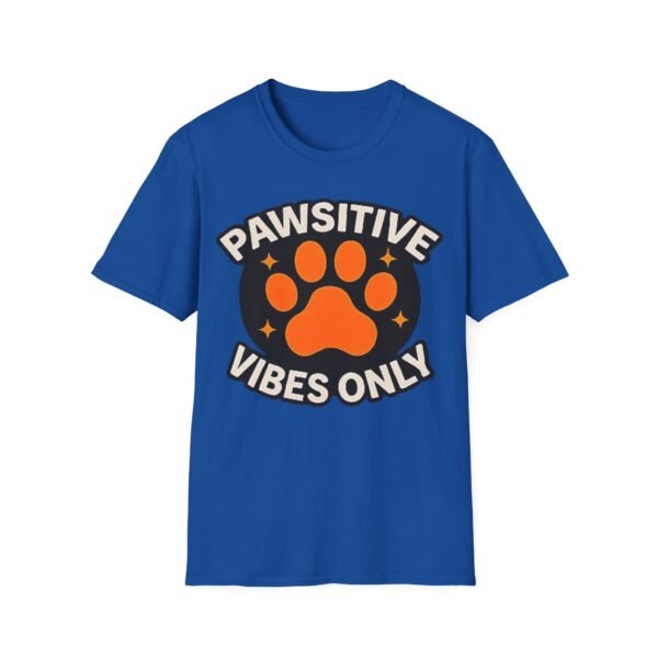 1443683701789359820_2048.jpeg Pawsitive Vibes Only T-Shirt - Cute Orange Paw Graphic