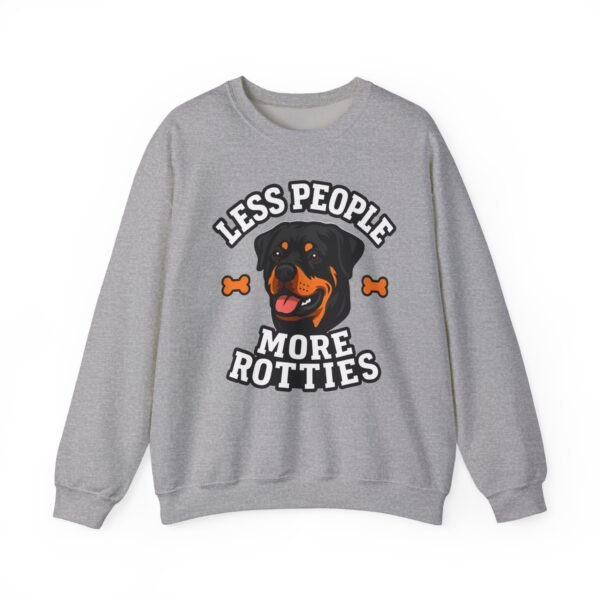 14656648365569542883_2048.jpeg Less People More Rotties Sweatshirt — Rottweiler Dog Lover Crewneck