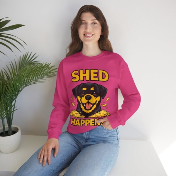 14998130063043158388_2048.jpeg Shed Happens Sweatshirt - Funny Dog Lover Crewneck