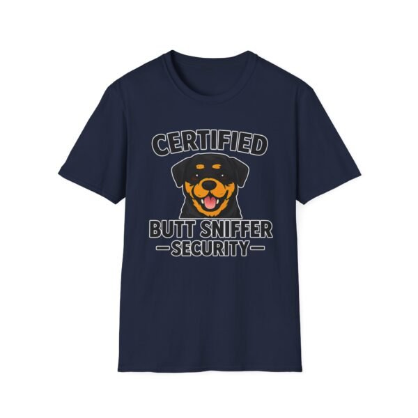 Certified Butt Sniffer Rottweiler  Security T-Shirt
