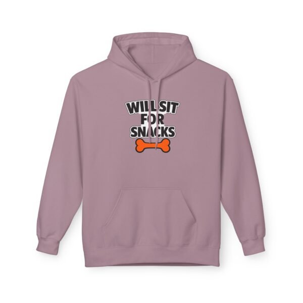 15521532824517179393_2048.jpeg Will Sit for Snacks Hoodie - Funny Dog Lover Hoodie
