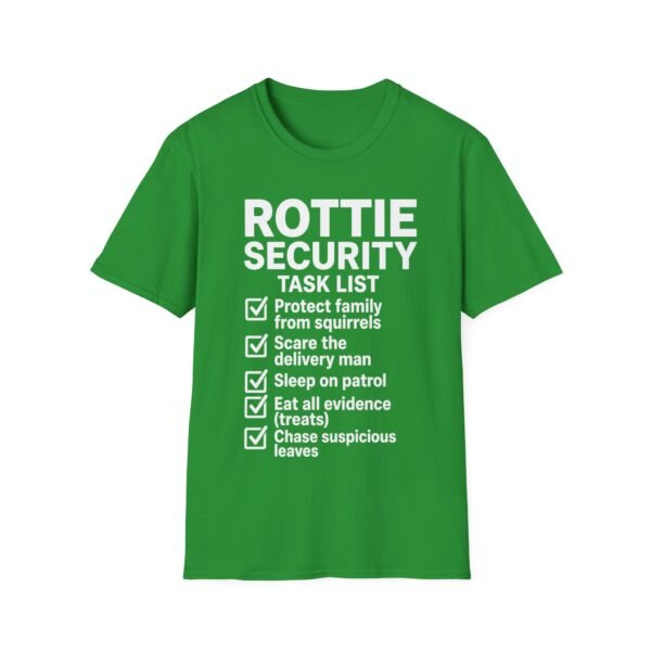 16048834454781383200_2048-1.jpeg Rottie Security T-Shirt — 'Task List' Funny Rottweiler Dog Lover Tee DKC