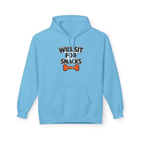 16688382235805331230_2048.jpeg Will Sit for Snacks Hoodie - Funny Dog Lover Hoodie
