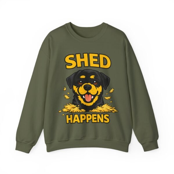 17109565654252551953_2048.jpeg Shed Happens Sweatshirt - Funny Dog Lover Crewneck