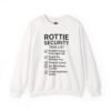 17539476574720884162_2048.jpeg Rottie Security™ "Funny Task List" Light Color Crewneck Sweatshirt