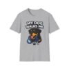 17604715138522538334_2048.jpeg My Dog Walks Me T‑Shirt — Funny Rottweiler Pet Owner Tee