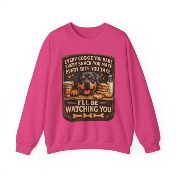 17841937428067222762_2048.jpeg I'll Be Watching You - Funny Vintage Rottie Sweatshirt