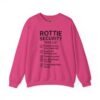 17849841881107622651_2048.jpeg Rottie Security™ "Funny Task List" Light Color Crewneck Sweatshirt