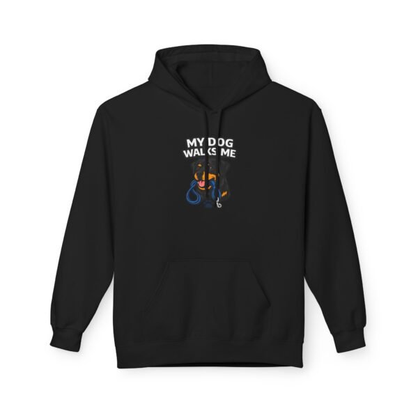 My Dog Walks Me Hoodie — Funny Dog Lover Pullover