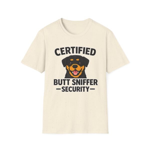 Certified Butt Sniffer Rottweiler  Security T-Shirt