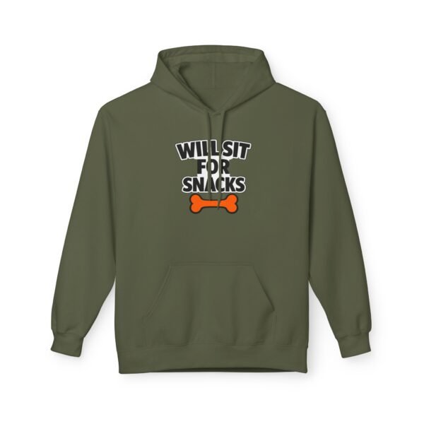 1849053719783919893_2048.jpeg Will Sit for Snacks Hoodie - Funny Dog Lover Hoodie
