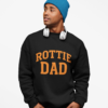 Rottie Dad Sweatshirt — Retro Rottweiler Dad Crewneck