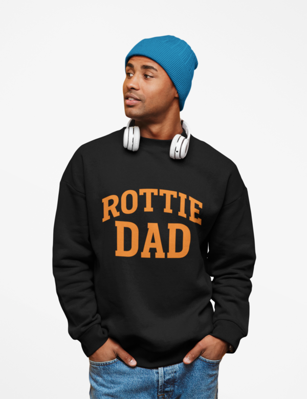 Rottie Dad Sweatshirt — Retro Rottweiler Dad Crewneck