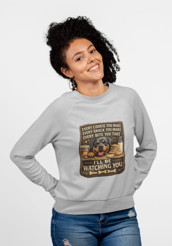 20260525054214-1f157fc7-bb49-634a-93cf-46de34daa57a.png I'll Be Watching You - Funny Vintage Rottie Sweatshirt