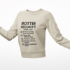 rottie-security-funny-task-list-light-color-crewneck-sweatshirt