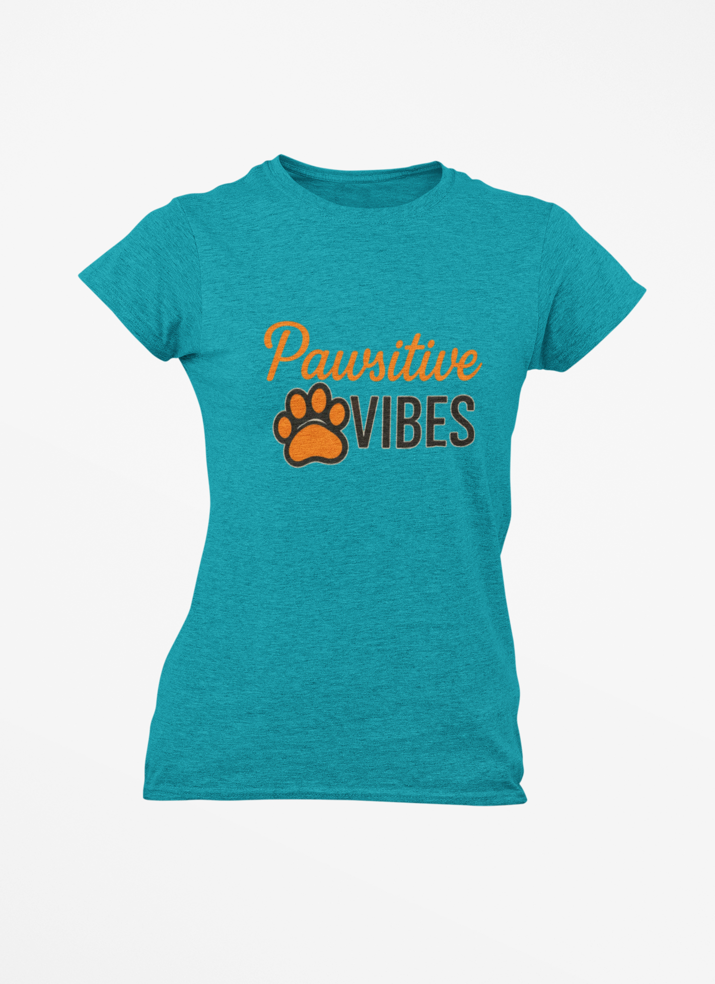 Pawsitive Vibes T-Shirt — Cute Paw Print Pet Lover Tee