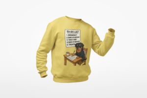 Rottweiler To-Do List Sweatshirt — Cute Dog Cartoon Crewneck