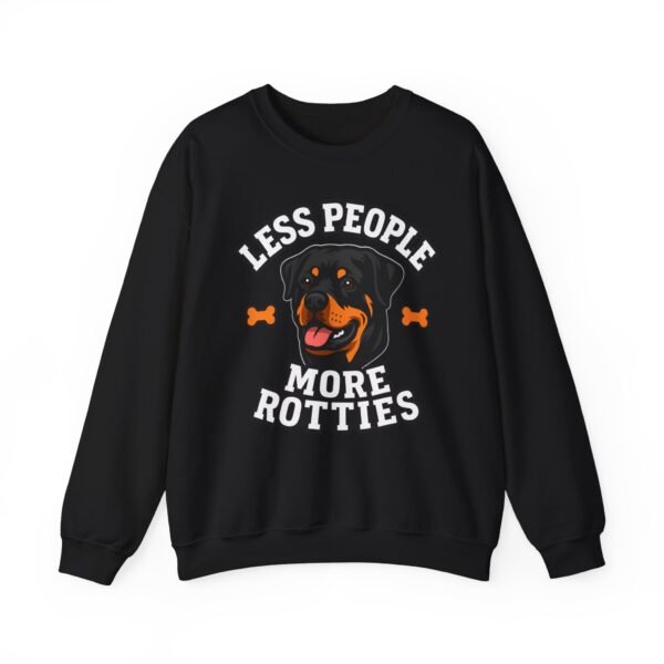 2075280314396072231_2048.jpeg Less People More Rotties Sweatshirt — Rottweiler Dog Lover Crewneck