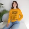 task list sweatshirt Rottie Security™ "Funny Task List" Light Color Crewneck Sweatshirt