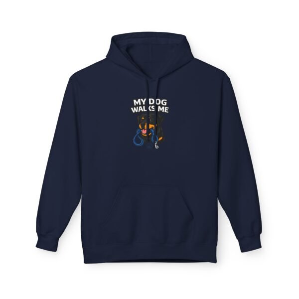 My Dog Walks Me Hoodie — Funny Dog Lover Pullover