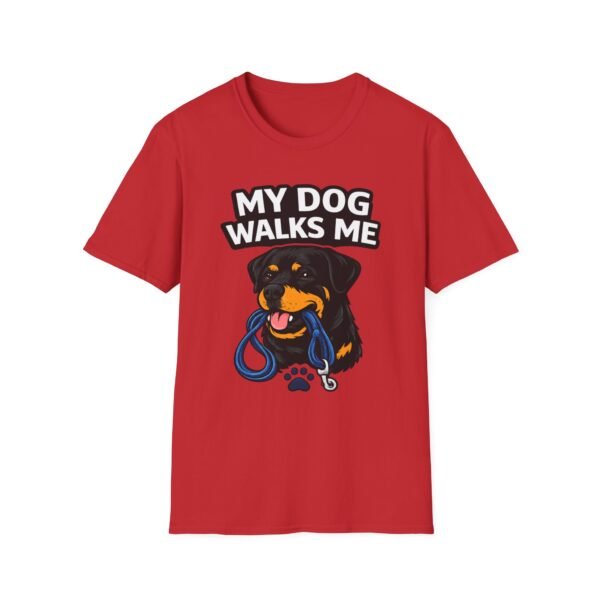 2370119227676466271_2048.jpeg My Dog Walks Me T‑Shirt — Funny Rottweiler Pet Owner Tee