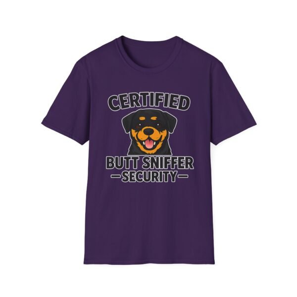 Certified Butt Sniffer Rottweiler  Security T-Shirt