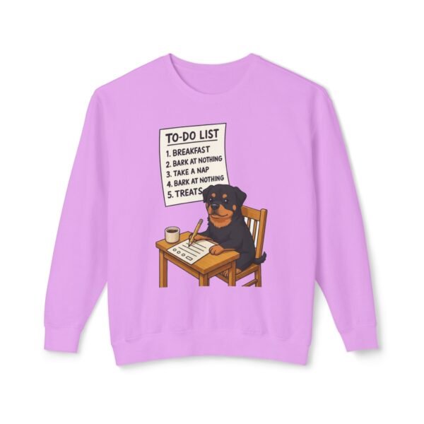 2830434495914531628_2048-1.jpeg Rottweiler To-Do List Sweatshirt — Cute Dog Cartoon Crewneck