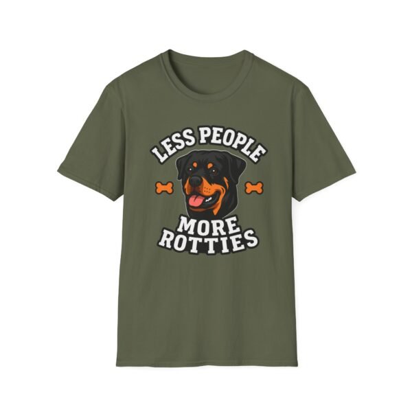 Less People More Rotties T-Shirt — Rottweiler Dog Lover Tee