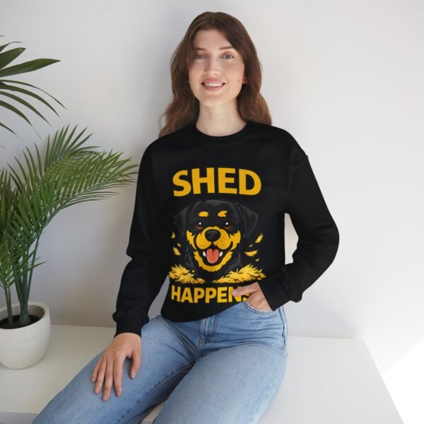 4422459895710007256_2048.jpeg Shed Happens Sweatshirt - Funny Dog Lover Crewneck