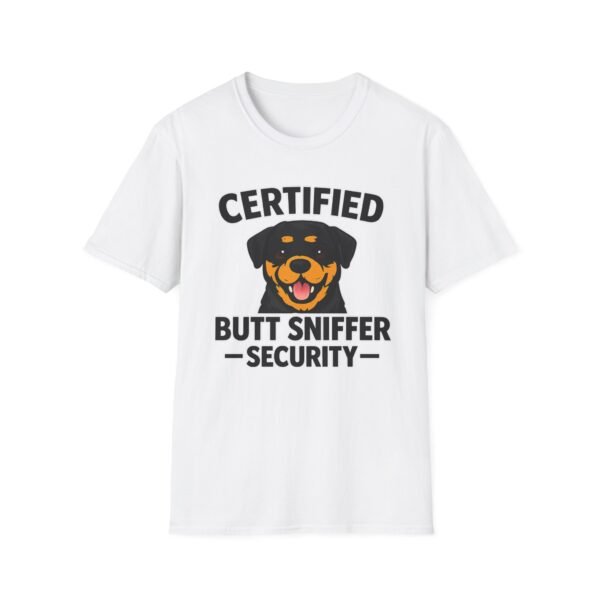 Certified Butt Sniffer Rottweiler  Security T-Shirt