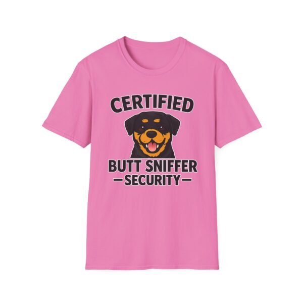 Certified Butt Sniffer Rottweiler  Security T-Shirt