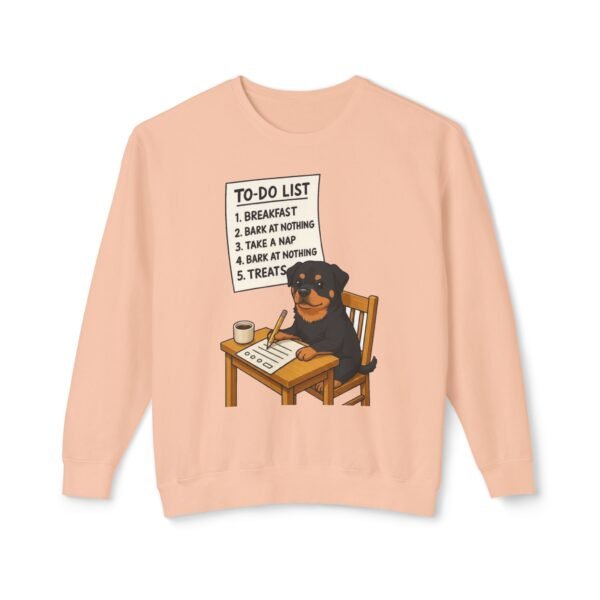 5809542752374357967_2048-1.jpeg Rottweiler To-Do List Sweatshirt — Cute Dog Cartoon Crewneck