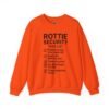 6086509800163979391_2048.jpeg Rottie Security™ "Funny Task List" Light Color Crewneck Sweatshirt