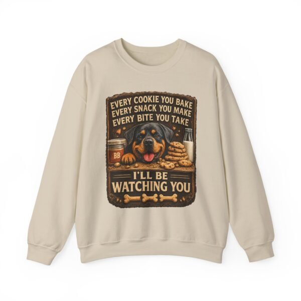 6273824237515979244_2048.jpeg I'll Be Watching You - Funny Vintage Rottie Sweatshirt