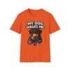 6676688101238807595_2048.jpeg My Dog Walks Me T‑Shirt — Funny Rottweiler Pet Owner Tee