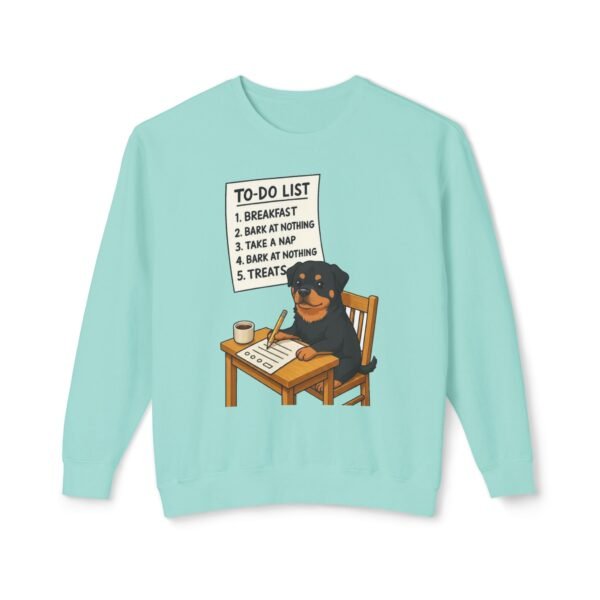 688571840235818881_2048-1.jpeg Rottweiler To-Do List Sweatshirt — Cute Dog Cartoon Crewneck