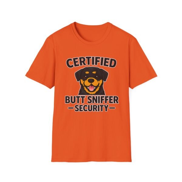Certified Butt Sniffer Rottweiler  Security T-Shirt