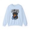 7520653625072401312_2048.jpeg My Dog Walks Me Sweatshirt — Funny Rottweiler Dog Lover Crewneck