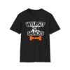 8016095247365264228_2048.jpeg Will Sit For Snacks T-Shirt — Funny Dog Lover Tee with Bone Graphic