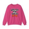 Will Sit for Snacks Funny Dog Bone Crewneck
